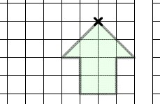 Rotate the arrow about the point given.  There is a PowerPoint presentation going through each of the answers to go with this worksheet.